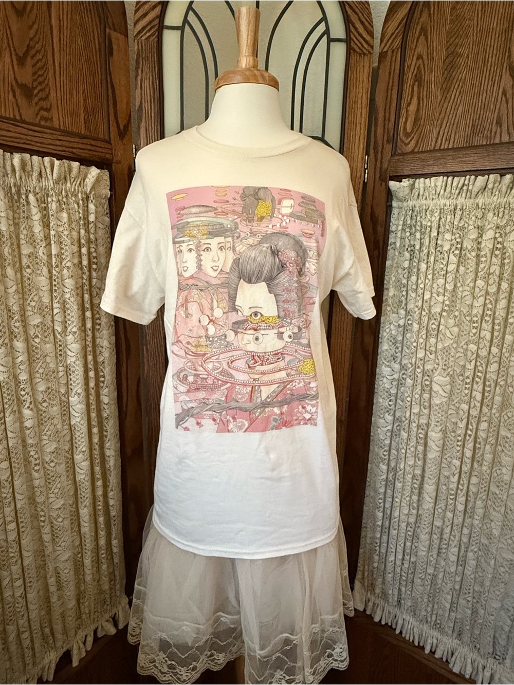 Popkiller Artist Series Shintaro Kago Geisha Factorization Graphic Tee